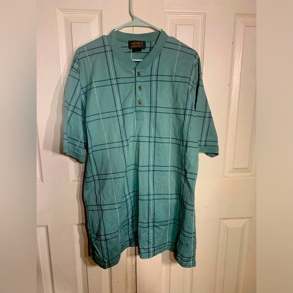 Mens Vintage Eddie Bauer Window Paine‎ Green T Shirt - Picture 1 of 3
